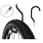 ALAZCO 8pc Heavy Duty Bike Hook & Utility Storage - Space Maximizer Instant Organizer Garage Basement Tool Shop Wall and Ceiling Mount Bicycle Hang Garden Hose Cords & More up to 60 lbs