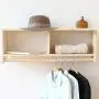 COAT RACK Wall-Mounted Solid Wood, Double-Deck Hall Wall Hanger, Clothes Rail, Porch Bedroom Bathroom COAT RACK Wall-Mounted Solid Wood, Double-Deck Hall Wall Hanger, Clothes Rail, Porch Bedroom Bathroom