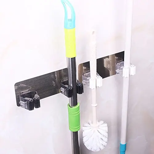 iuuhome???????? Wall Mounted Mop Organizer Holder Brush Broom Hanger Storage Rack Kitchen Tool iuuhome???????? Wall Mounted Mop Organizer Holder Brush Broom Hanger Storage Rack Kitchen Tool