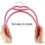 10pcs Random Color Heart Shaped Plastic Velvet Hangers Non-Slip Clothes Hanger with 360 Degree Swivel Hook