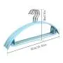 HJYPYJ Magic Hanger,No Trace Semicircle Multifunctional Hangers,Non-Slip Space-Saving Organizer Hanger Not Easy to Fold/Blue / 42x20cm HJYPYJ Magic Hanger,No Trace Semicircle Multifunctional Hangers,Non-Slip Space-Saving Organizer Hanger Not Easy to Fold/Blue / 42x20cm