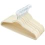 AmazonBasics Velvet Suit Clothes Hangers, 30-Pack, Ivory