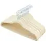 AmazonBasics Velvet Suit Clothes Hangers, 30-Pack, Ivory AmazonBasics Velvet Suit Clothes Hangers, 30-Pack, Ivory