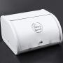Moligh doll European Roll Top Small Metal Flip-Baked Bread Boxes Desktop Finishing Snack Dust-Proof Storage Boxes Bread Bin Kitchen Food Holder