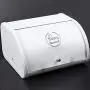 Moligh doll European Roll Top Small Metal Flip-Baked Bread Boxes Desktop Finishing Snack Dust-Proof Storage Boxes Bread Bin Kitchen Food Holder