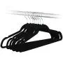 World Pride Thin Non-Slip Velvet Clothes Hanger, Pack of 100, Black