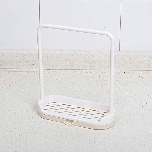 FidgetKute Towel Storage Hanging Rack Shelf Bathroom Kitchen Dishcloth Dish Cloth Hanger Beige