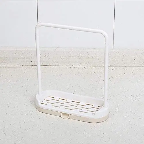 FidgetKute Towel Storage Hanging Rack Shelf Bathroom Kitchen Dishcloth Dish Cloth Hanger Beige