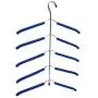 Multilayer Fish Bone Shape Stainless Steel Clothing Storage Racks Clothes Hanger Storage Holder Wardrobe Laundry Drying Rack 2pcs Random Color