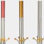 Floor Single-bar Hanger Coat Rack Stainless Steel Clothes Rack, Gold, Primary Color, Red, 49cm49cm172cm Haiming (Color : Red)