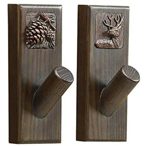 Cxjff Wall-Mounted Coat Rack Clothes Hat Stand Hanger Holder Wall Home Decoration Hooks Solid Wood, Brown, 3 Styles Available (Color : C2 Pieces) Cxjff Wall-Mounted Coat Rack Clothes Hat Stand Hanger Holder Wall Home Decoration Hooks Solid Wood, Brown, 3 Styles Available (Color : C2 Pieces)