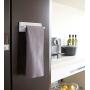 Japanese Design Stylish and Compact Wall Kitchen Towel Hanger 6.5 Inch Wide, White