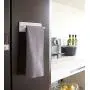 Japanese Design Stylish and Compact Wall Kitchen Towel Hanger 6.5 Inch Wide, White