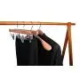 TOPIA HANGER 10 Pack American Red Cedar Natural Wooden Pants Skirt Slacks Bottoms Jeans Hangers with Metal Anti-Wrinkle Adjustable Clips, 360° Stronger Chrome Hooks - CT07P TOPIA HANGER 10 Pack American Red Cedar Natural Wooden Pants Skirt Slacks Bottoms Jeans Hangers with Metal Anti-Wrinkle Adjustable Clips, 360° Stronger Chrome Hooks - CT07P