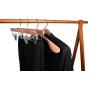 TOPIA HANGER Unfinished American Red Cedar Wood Coat Suit Hangers, Luxury Wooden Jacket Clothes Hangers, Wide Shoulder with Black Padded Pant Bar- 360°Flexible Hook, 4 Pack- Natural- CT07W