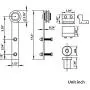 skysen 10FT Sliding Barn Door Hardware Kit Black (I Shape Hanger)