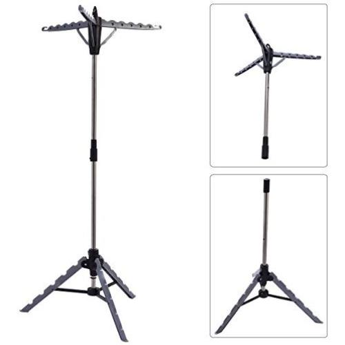 PROSPERLY U.S.Product Clothes Hanger Drying Portable Multifunctional Retractable Laundry Racks Tripod