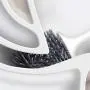 Pacific Rhino Toilet Cleaner Brush and Holder Set Soft Bristles Bathroom Cleaning Set Wall Mounted Bundle with Caddy Sponge Soap Holder and Cleaning Cloth Rag Hanger