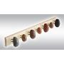 Beach stone Towel Rack - Stone towel hooks - Towel holder - Wall clothes hanger with 7 stones
