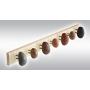 Beach stone Towel Rack - Stone towel hooks - Towel holder - Wall clothes hanger with 7 stones