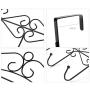 HJYPYJ Magic Hanger,Multifunction Magical Hangers,Iron No Trace Hook up Hanger,Space-Saving Organizer Hangers, Strong Bearing Capacity/Black / 5 pcs