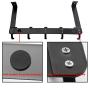 SKOLOO Over The Door Hook Rack, 5 Door Hanger Hooks for Clothes Towels Coat, Over The Door Coat Rack (Black) SKOLOO Over The Door Hook Rack, 5 Door Hanger Hooks for Clothes Towels Coat, Over The Door Coat Rack (Black)