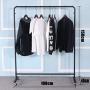 XIAOLONG Simple Coat Rack Floor Hangers Living Room Clothing Store Clothes Rack Creative Fashion Belt Wheel Floor Hanger