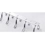 LOVIVER Stainless Steel 3/4/5/6-Hook Wall Hanger Coat Hat Clothes Holder Bedroom Rack - Metal, 45x4cm