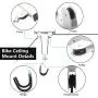 Barbella 3-Set Bike Lift Hoist for Garage Storage, Kayaking Pulley Rack Heavy Duty Ceiling Mounted Hoist Storage Garage Hanger Barbella 3-Set Bike Lift Hoist for Garage Storage, Kayaking Pulley Rack Heavy Duty Ceiling Mounted Hoist Storage Garage Hanger