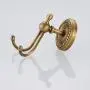 BLISSPORTE Double Robe Coat Hook by Long Prong Bathroom towel holder Set Rustic Clothes Hat Hanger Kitchen Heavy Duty Organizer Antique Brass Style Wall Mounted Bath Hardware Brushed Finished