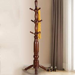 Floor Standing Hat and Coat Coat Rack Clothes Hat Tree Solid Wood Floor Hanger Coat Rack Clothes Hangers Home Indoor Economical (Various Sizes Optional) ZHANGQIANG