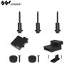 WINSOON 7FT Top Mounted Super Mini Sliding Barn Door Cabinet Hardware Kit for Double Doors TV Stands Small Wardrobe Cabinets, T Shape Hanger (NO Cabinet)