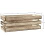 MyGift 7-Inch Burnt Wood Magnetic Storage Crate-Style Boxes, Set of 6