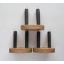 Oak Ukulele Wall Mount Hanger, Hook, Holder, 3 Pack