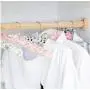 10pcs Random Color Sponge Silk Satin Cloth Clothes Hangers/Cartoon Wooden Clothes Hanger 10pcs Random Color Sponge Silk Satin Cloth Clothes Hangers/Cartoon Wooden Clothes Hanger