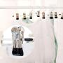 MEIYIN 20 Pcs Stainless Steel Trouser Hanger Rack Coat Pants Skirt Hangers Clothes Stand Holder with 2 Adjustable Non-Slip Clips 28cm