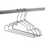 KOOBAY 30Pack 16.5" Silver Aluminum Laundry Wire Clothes Shirt Coat Suit Hangers with PVC-Coated and Notches