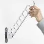 Wallniture Costa Wardrobe Organizer Wall Mounted Clothes Bar - Hanger Holder Organizer - Steel 14.5 Inch Set of 2 Wallniture Costa Wardrobe Organizer Wall Mounted Clothes Bar - Hanger Holder Organizer - Steel 14.5 Inch Set of 2
