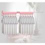 Wall Mounted Clothes Drying Rack, Aluminum Alloy Collapsible Retractable Clothes Hanger Rack for Laundry, on Balcony Or Bathroom Indoor,Silver,B