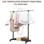 Leaflai Clothes Garment Rack Standard Rod with Wheels and Grid on The Base Heavy-Duty Clothing Rack Adjustable Rolling Extendable Hanging Rail Bottom Storage Shelf with mesh Black Easy to Assemble Leaflai Clothes Garment Rack Standard Rod with Wheels and Grid on The Base Heavy-Duty Clothing Rack Adjustable Rolling Extendable Hanging Rail Bottom Storage Shelf with mesh Black Easy to Assemble