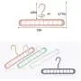 SANDY ANANKE 10 Packs Space Saving Clothes Hangers, Multi Port Hanger Organizer with 9 Slots for Heavy Clothes, Shirts Pants Dresses Coats, Four Colors