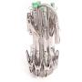 Aligle Stainless Steel Foldable Portable 16 Clip Drying Hanger Travel Clothes Hanger Drying Rack Hook multi-function Drip Hanger for Sock Towel Bra Hat Rack Scarf