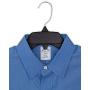 Hangon Recycled Plastic with Notches Shirt Hangers, 19 Inch, Black, 10 Pack