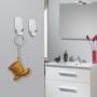 Fotosnow Adhesive Hooks Wall Hooks Hanger Stick on Hooks Strong & Durable for Hanging Kitchen Bathroom Home Office Stainless Steel-8 Packs