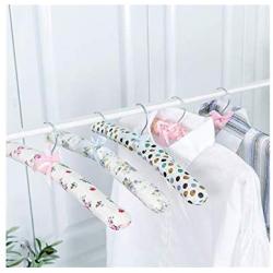 Junson Suit Hanger Sponge Hanger Fabric Hook Adult Anti-Slip Hanger Home Wide Shoulder Drying Rack(Multicolor Random) Clothes Hanger