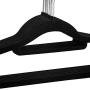 Dream Solutions USA Non-Slip Flocked Velvet Clothes Hangers 50 Pack (Black) - Ultra Thin Space Saving Design for Men and Women Dress Suit - 360 Degree Swivel Hook - Longlasting with 2 Year Warranty