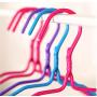 10pcs Adult Coat Jacket Clothes Hangers Outdoor Drying Rack Antiskid Closet Organizer with Hooks Color Random