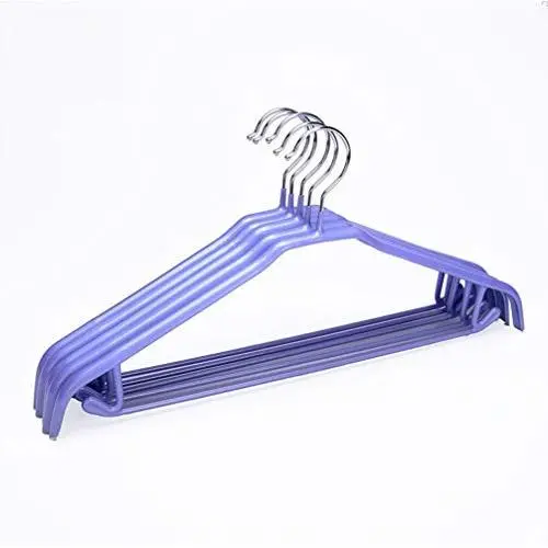 RYYAIYL Hangers 30 Pack Coat Hangers Strong Heavy Duty Stainless Steel Metal Hangers 16.1Inch Ultra Thin Space Saving Clothes Hangers/Purple RYYAIYL Hangers 30 Pack Coat Hangers Strong Heavy Duty Stainless Steel Metal Hangers 16.1Inch Ultra Thin Space Saving Clothes Hangers/Purple