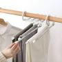 Clothes Hangers Clothes Pants Slack Hangers Swing Arm Pants Hangers-Multi Layers Pant Closet Storage for Pants Jeans Scarf Hanging Closet Organizer (Color : White)