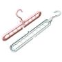 SmartRICH Space Saving Hangers 8 Pack Multi-Port Support Circle Clothes Hanger Clothes Drying Rack Closet Clothes Organizer (Pink, 8 Pack)